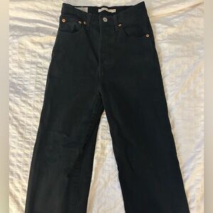 Levi’s ribcage straight ankle jeans